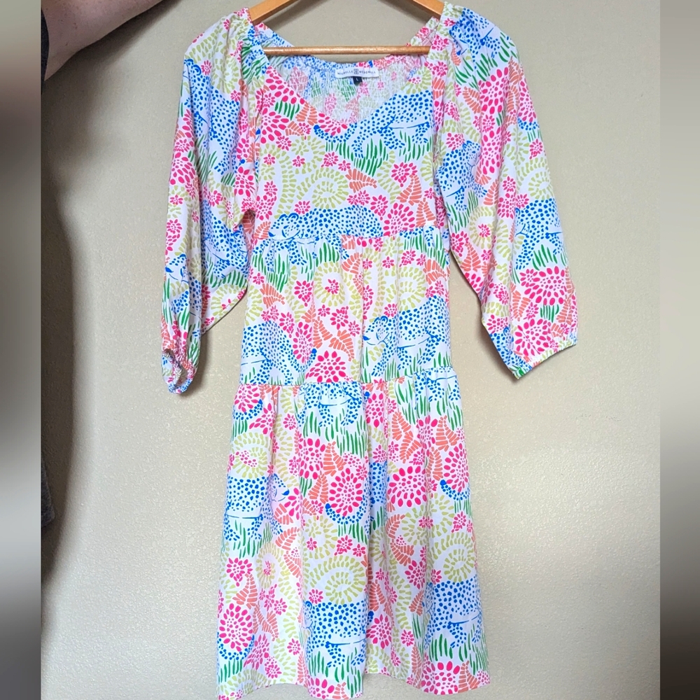 Colorful Floral Mini Dress